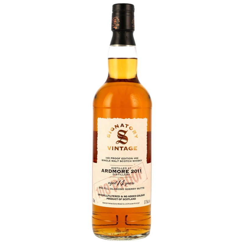 Ardmore 14 Jahre 2011/2025 Oloroso Sherry Butts SV 100 Proof Edition #62 57,1% 0,7l