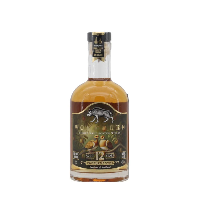 Wolfburn 12 Jahre Christmas Edition 2025 Two Turtle Doves 46% 0,35l