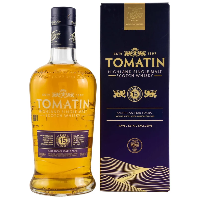 Tomatin | 15 Jahre | American Oak Casks | Travel Retail Exclusive | 46%
