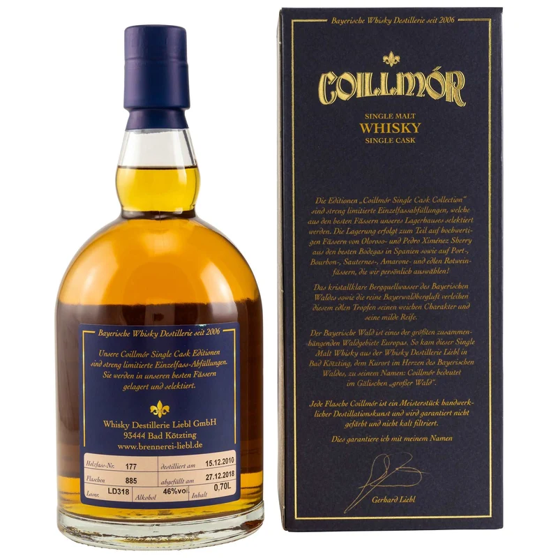Coillmor | 8 Jahre | 2010/2018 | Oloroso Sherry | Single Cask #177 | Bavarian Whisky | 46%