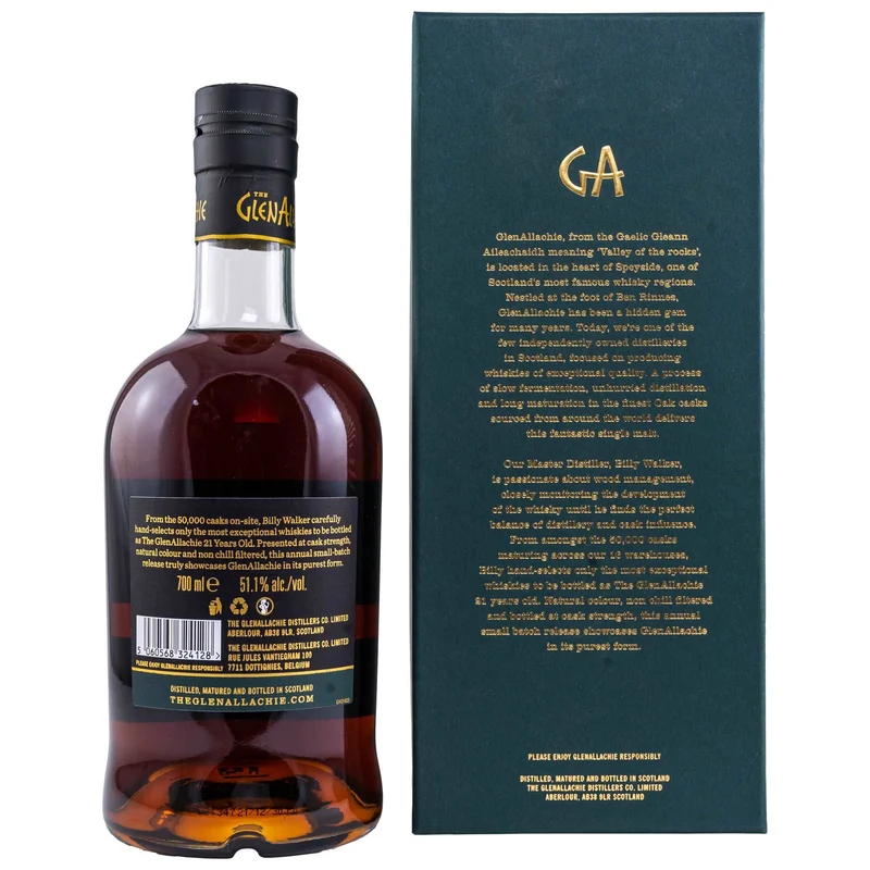 GlenAllachie | 21 Jahre | Batch 2 | Cask Strength | 51,1%