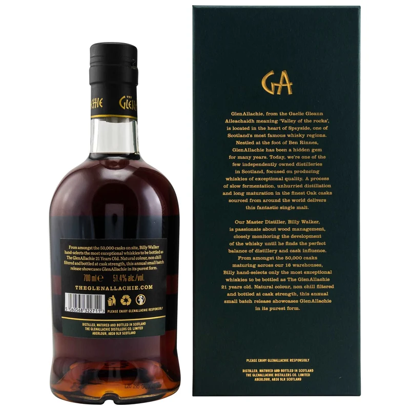GlenAllachie | 21 Jahre | Batch 1 | Cask Strength | 51,4%