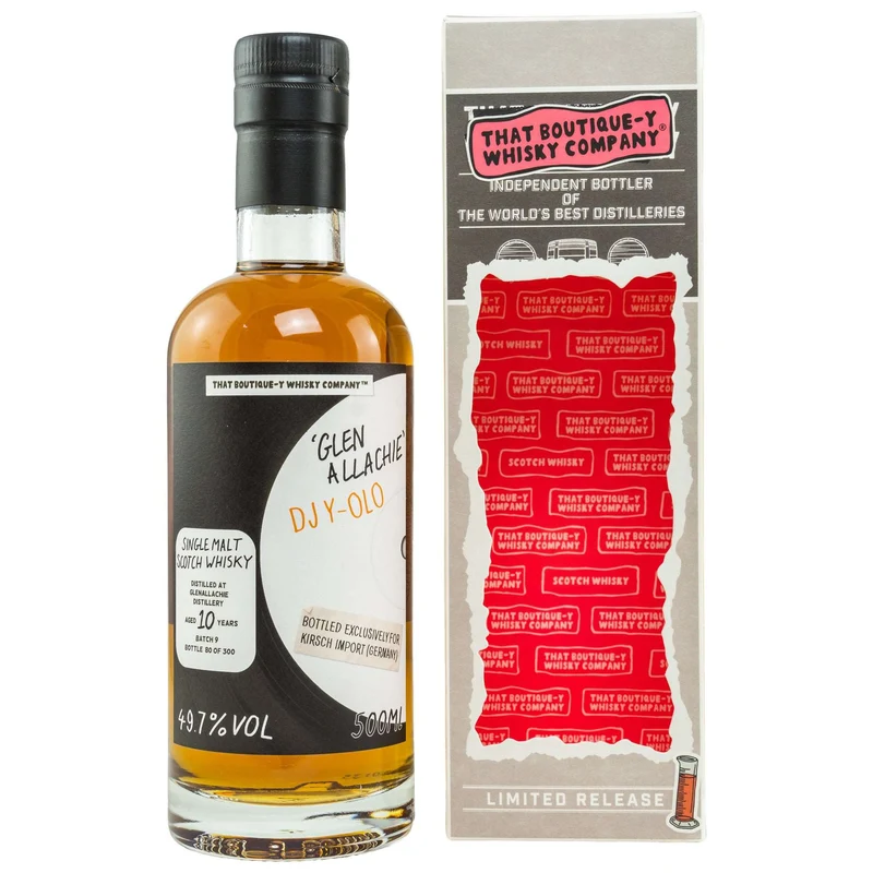 GlenAllachie | 10 Jahre | Batch 9 | Limited Release | That Boutique-y Whisky Company | 0,5l | 49,7%