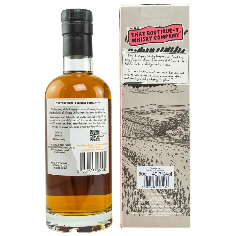 GlenAllachie | 10 Jahre | Batch 9 | Limited Release | That Boutique-y Whisky Company | 0,5l | 49,7%