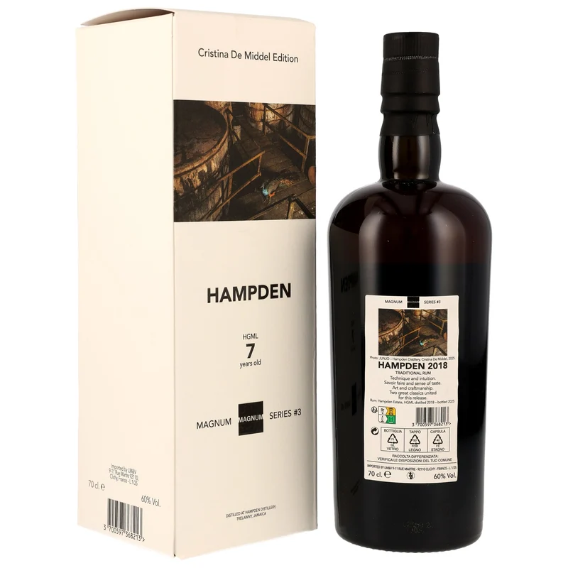 Hampden HGML 7 Jahre 2018/2025 Magnum Series#3 Jamaica Rum 60% 0,7l
