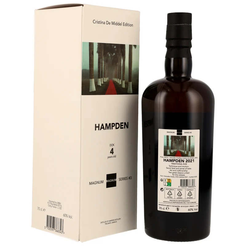 Hampden DOK 4 Jahre 2021/2025 Magnum Series#3 Jamaica Rum 60% 0,7l
