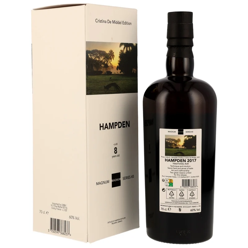 Hampden <>H 8 Jahre 2017/2025 Magnum Series#3 Jamaica Rum 60% 0,7l
