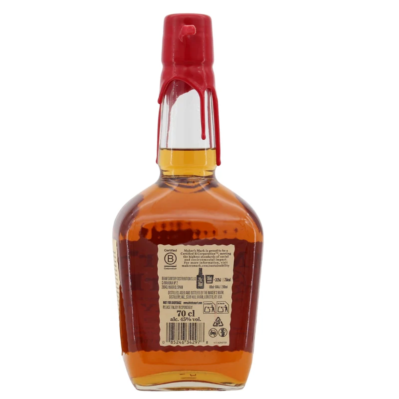Maker's Mark Kentucky Straight Bourbon mit Tumbler 45% 0,7l