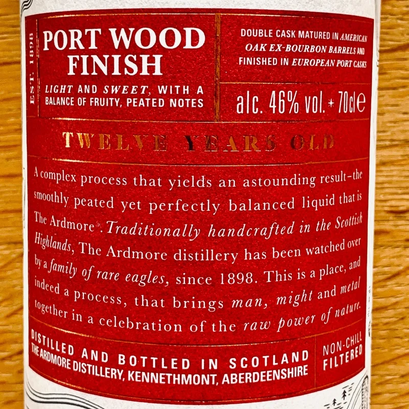 Ardmore | 12 Jahre | Port Wood Finish | 46%