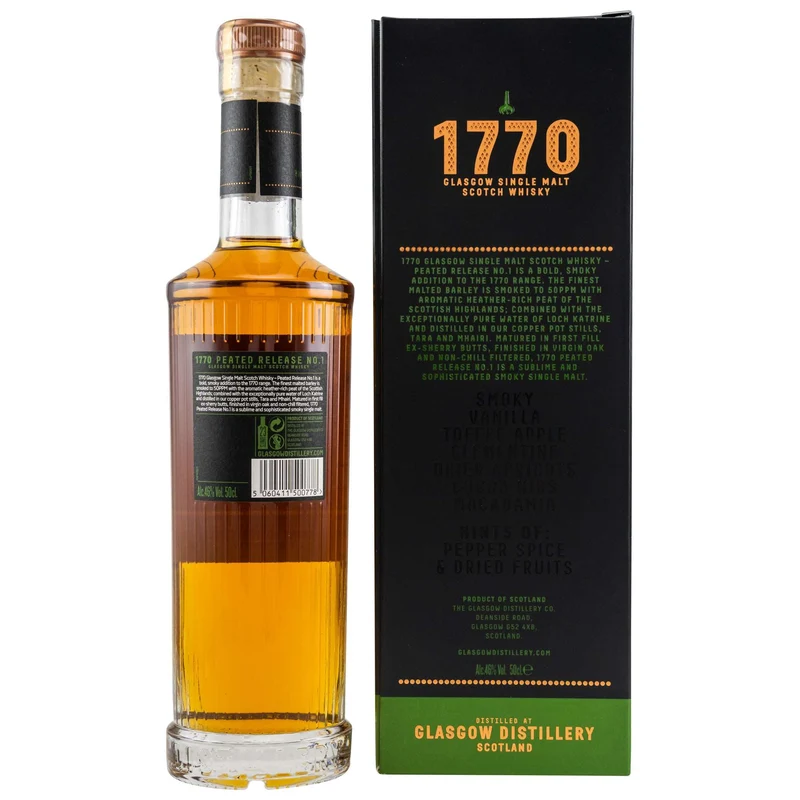 1770 Glasgow | Peated Release No. 1 | 0,5l | 46%