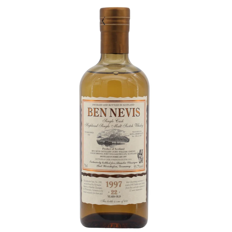 Ben Nevis 22 Jahre 1997/2019 Sherry Single Cask #199 for Alambic Classique 55,7% 0,7l