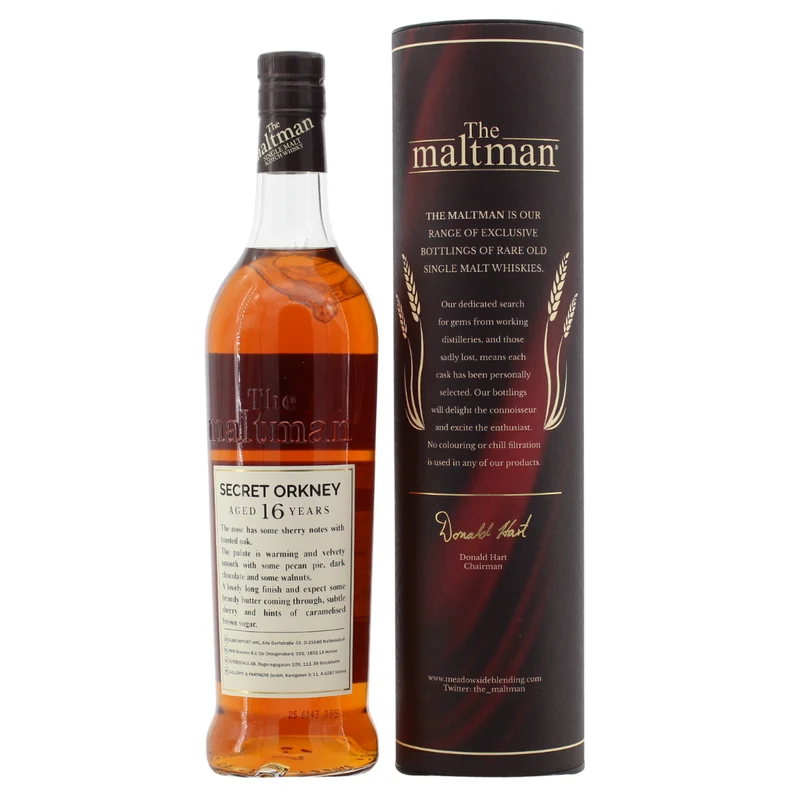 Secret Orkney 16 Jahre 2008/2025 The Maltman Refill Sherry Hoghead 62,8% 0,7l