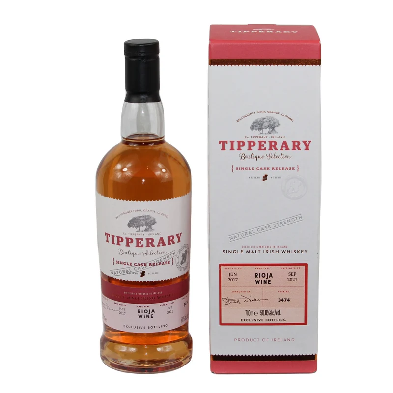 Tipperary 2017/2021 4 Jahre Rioja Wine Boutique Selection Single Cask #3474 50% 0,7l