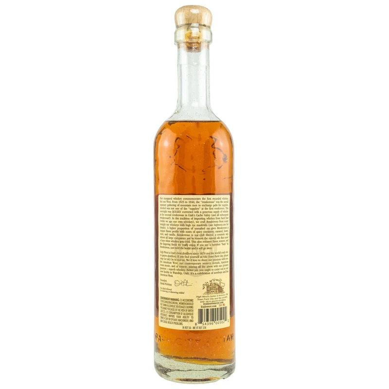 High West Rendezvous Rye 46% 0,7l