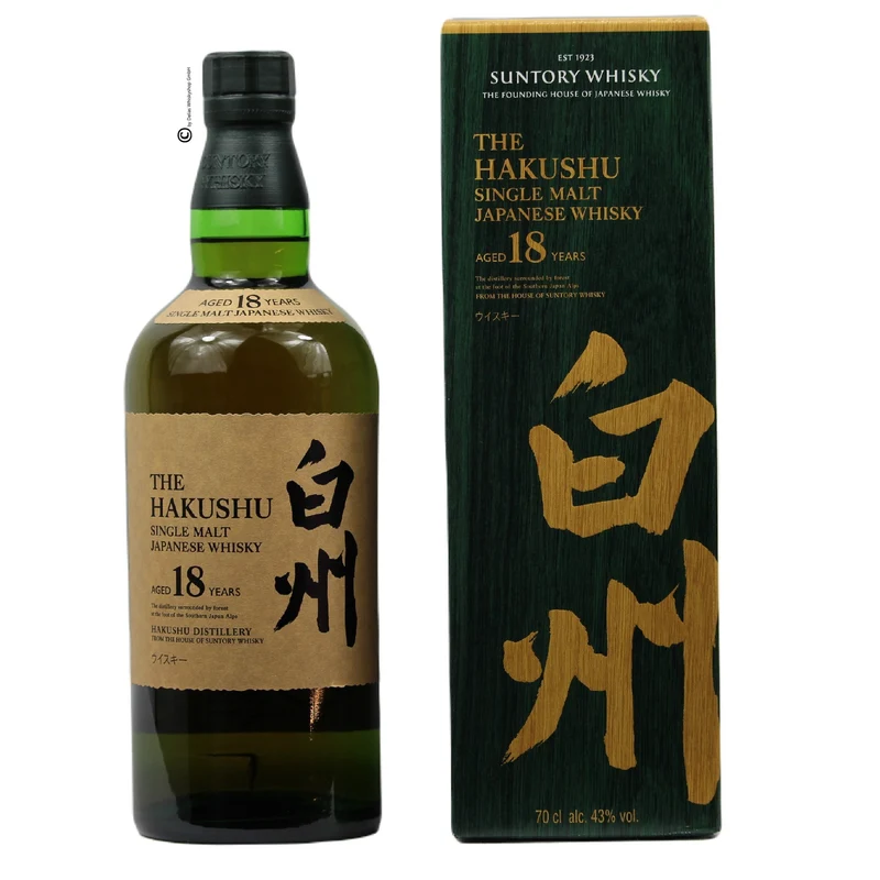 Hakushu 18 Jahre Single Malt Japanese Whisky 43% 0,7l