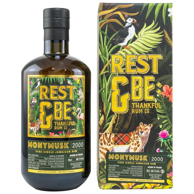 Rest & Be Thankful Monymusk 21 Jahre Cask #7238 60,1% 0,7l