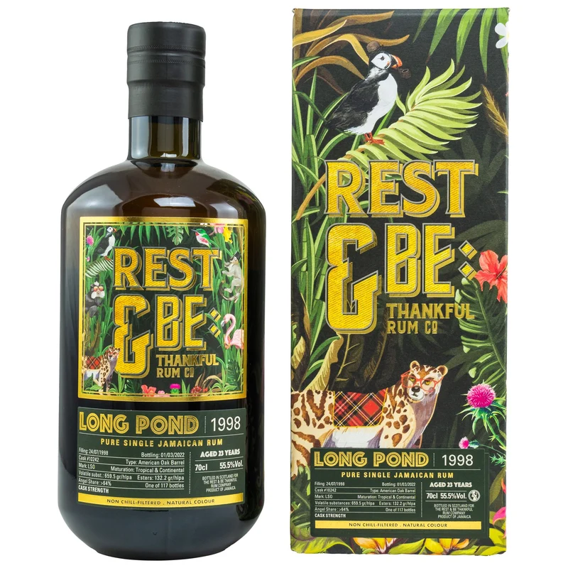 Rest & Be Thankful Long Pond 23 Jahre Cask #10242 55,5% 0,7l
