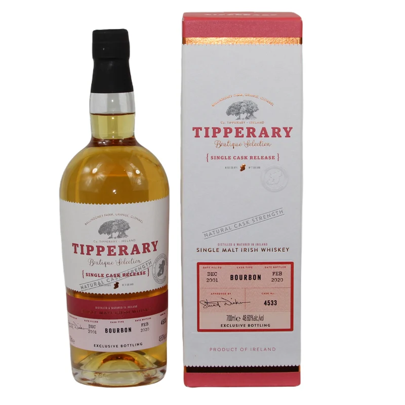 Tipperary 2001/2020 18 Jahre Bourbon Cask Single Cask #4533 48,60% 0,7l