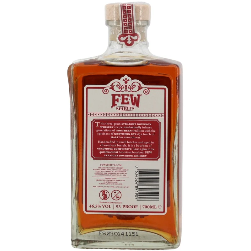 F.E.W. Straight Bourbon Whiskey 46,5% 0,7l
