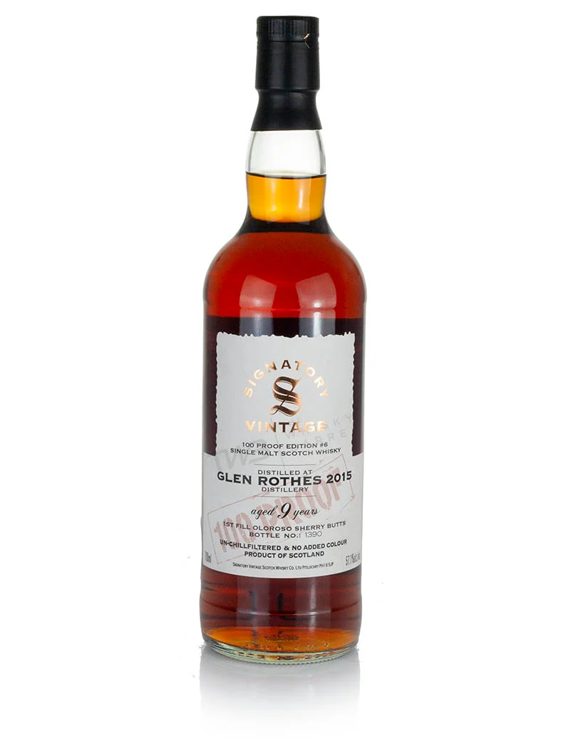 Glenrothes 9 Year Old 2015 Signatory 100-Proof Edition #6