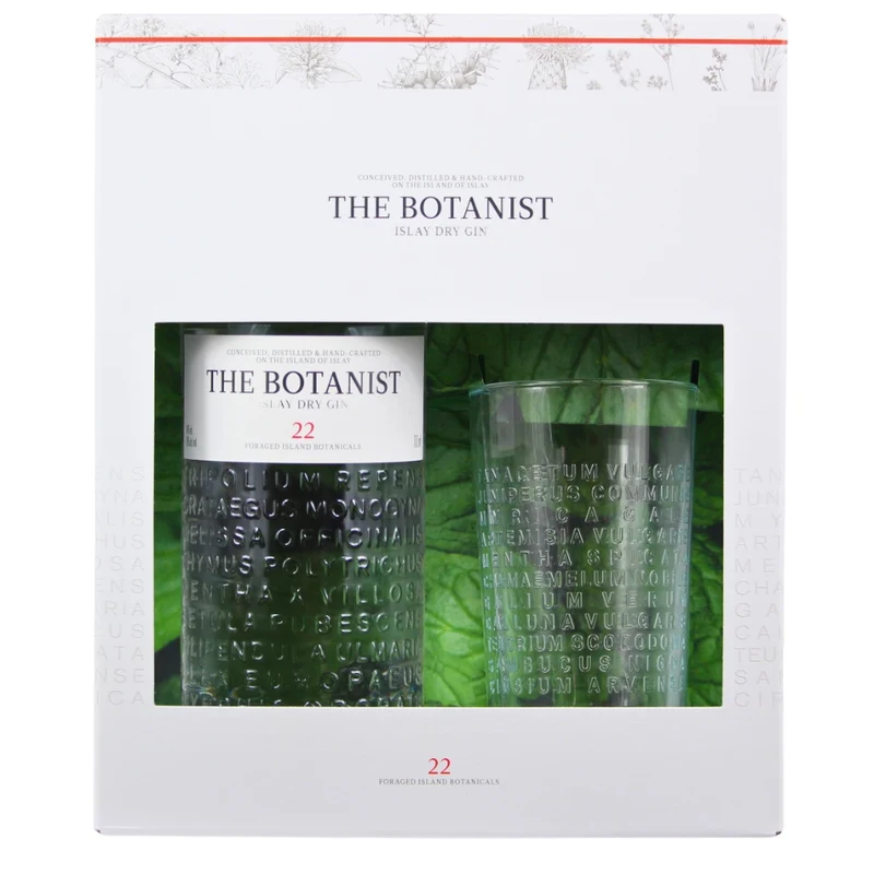 The Botanist Islay Dry Gin Geschenkset 46% 1x0,7l + 1 Glas