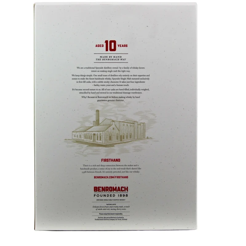 Benromach 10 Jahre Geschenkset 43% 1x0,7l +2 Gläser