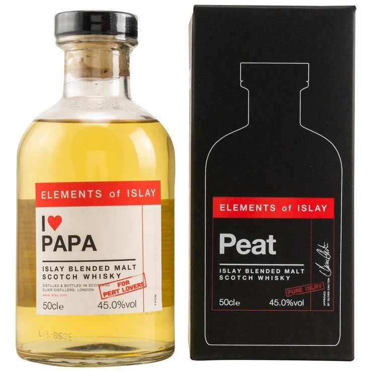 Elixir Distillers | Elements of Islay | Peat Pure Islay | I love Papa | 0,5l | 45%