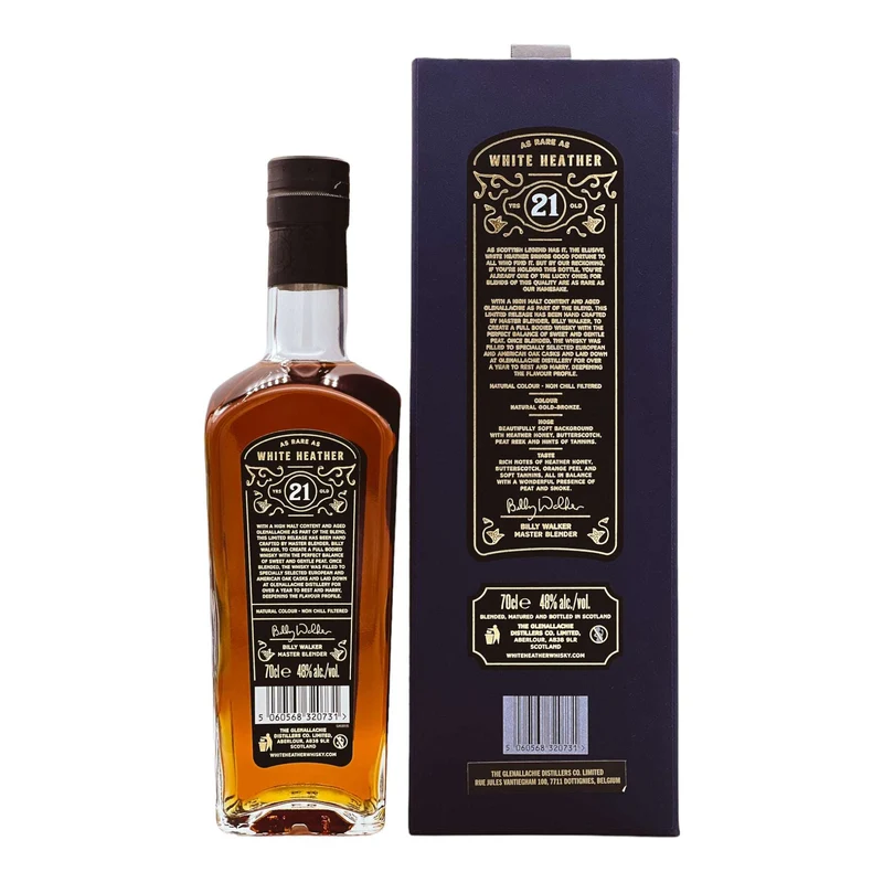 White Heather | 21 Jahre | by Billy Walker | Blended Scotch Whisky | 48%