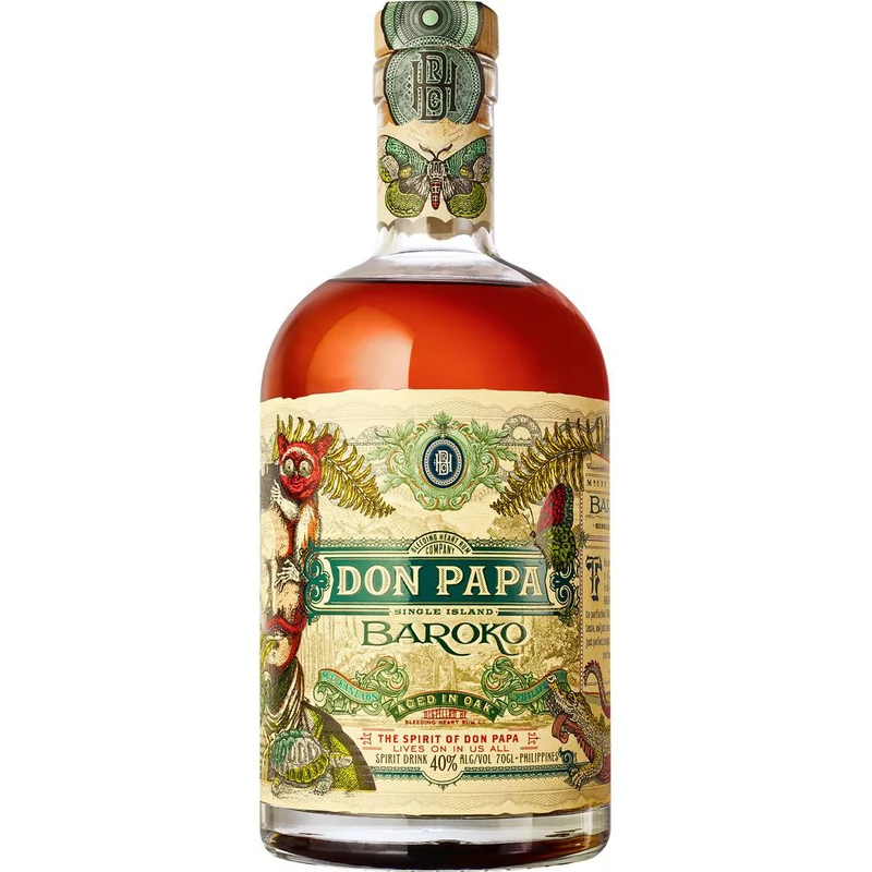 Don Papa Baroko Rum 40% 0,7 Liter