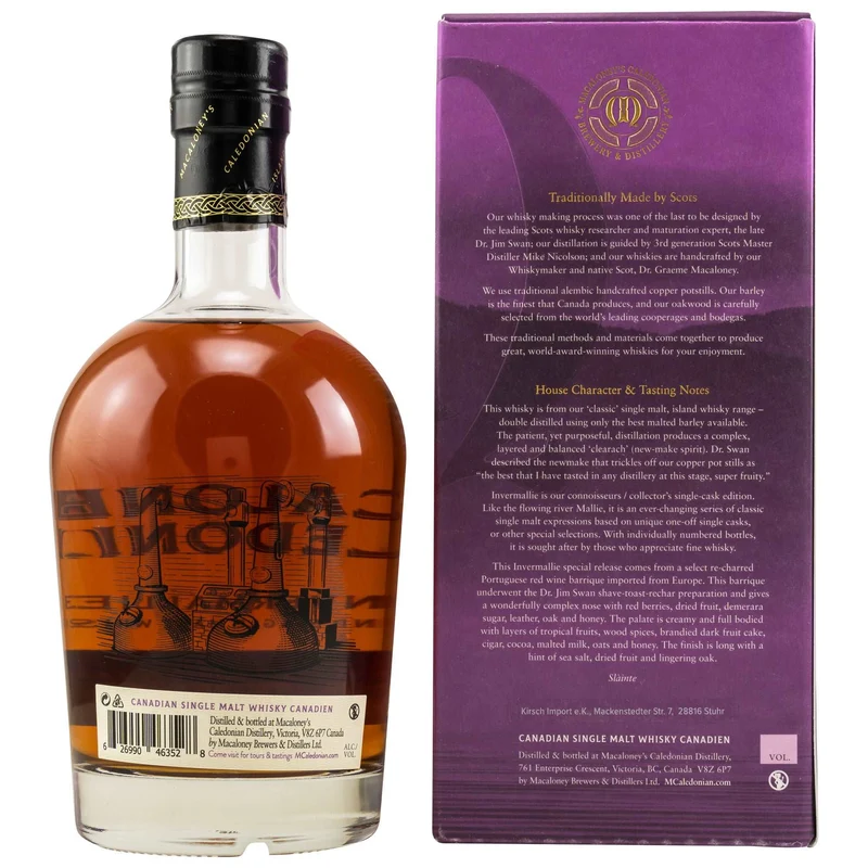 Macaloney‘s Caledonian | Invermallie Red Wine Barrique | Canadian Whisky | 46%