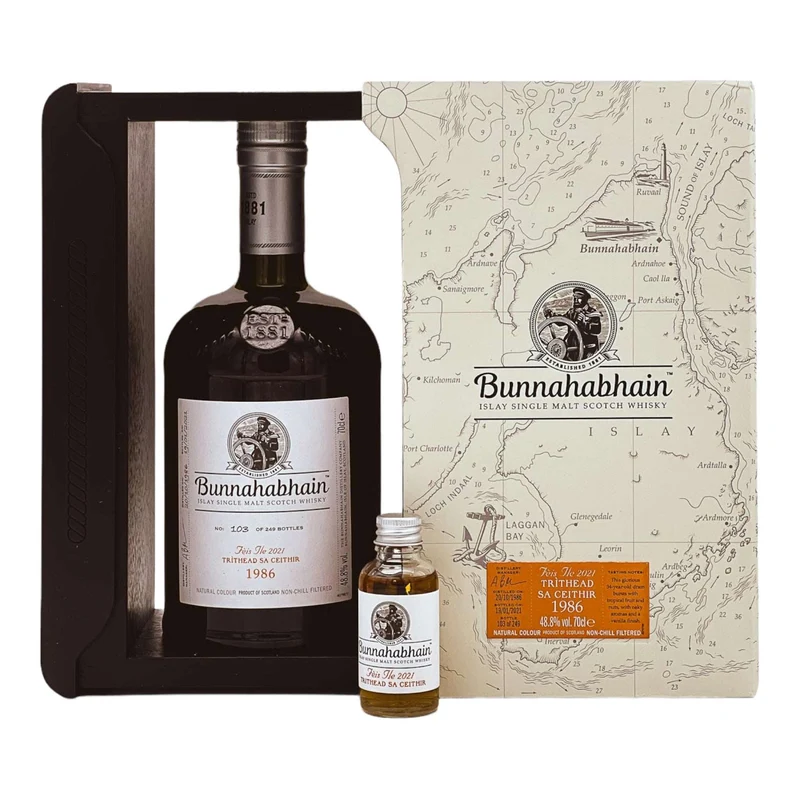 Bunnahabhain | 34 Jahre | Feis Ile 2021 | 1986 TRITHEADS’A CEITHIR | 48,8%