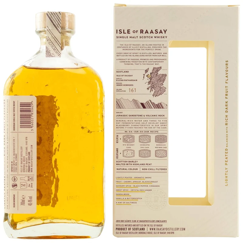 Isle of Raasay | Core Release | Batch R-01 | Herbidean Scotch Whisky | 46,4%