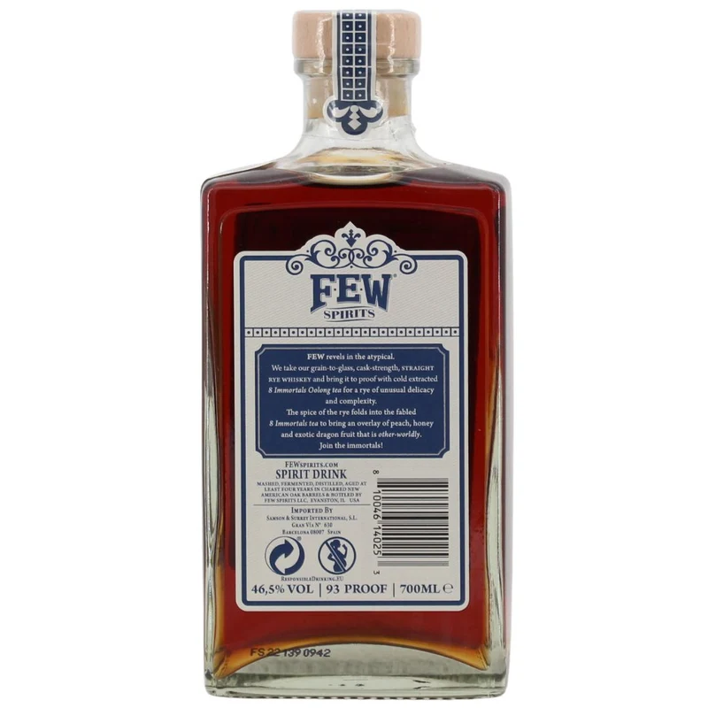 F.E.W. Immortal Rye Whiskey 46,5% 0,7l