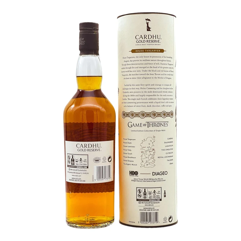 Cardhu | Gold Reserve | Game of Thrones | House Targaryen | 40%