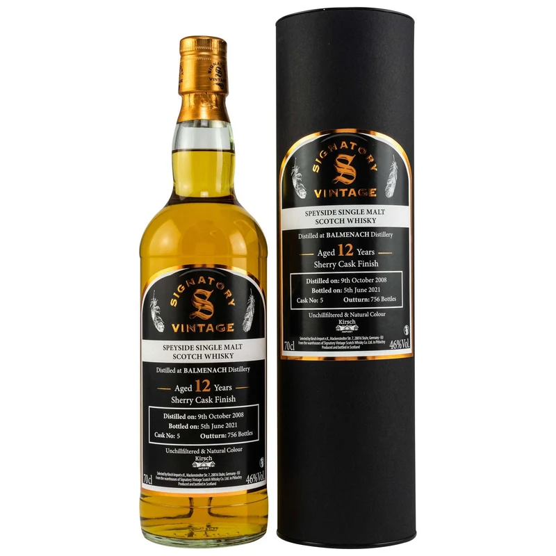 Balmenach | 12 Jahre | Signatory Vintage | Sherry Cask Finish | 46%