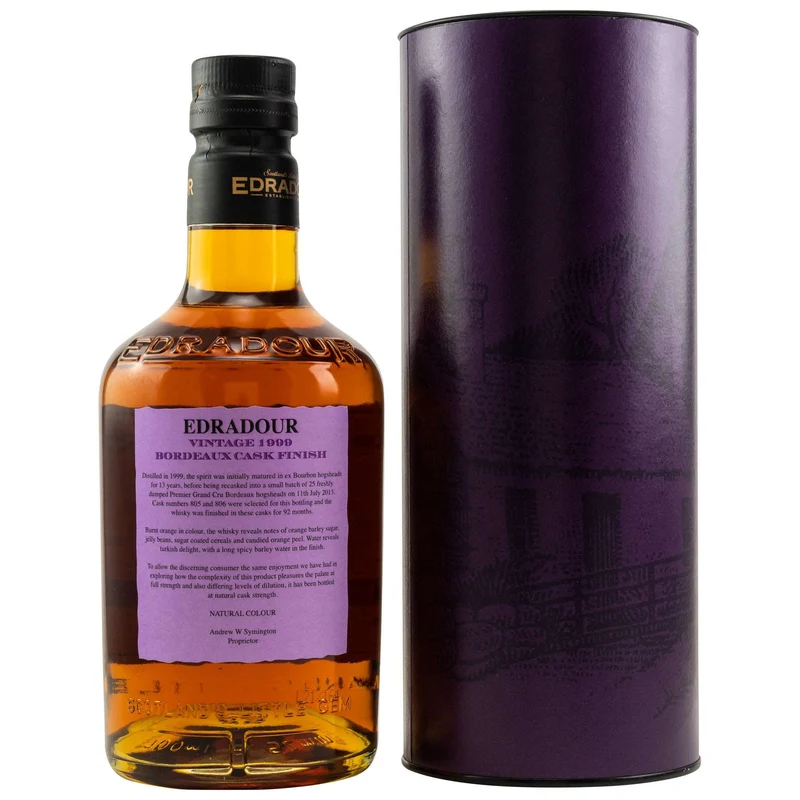 Edradour | 21 Jahre | 1999/2021 | Bordeaux Cask Finish #805+806 | 55,8%