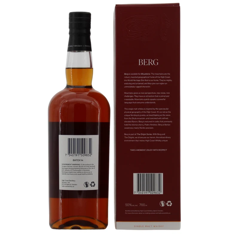 High Coast Berg PX Casks Batch #14 50% 0,7l