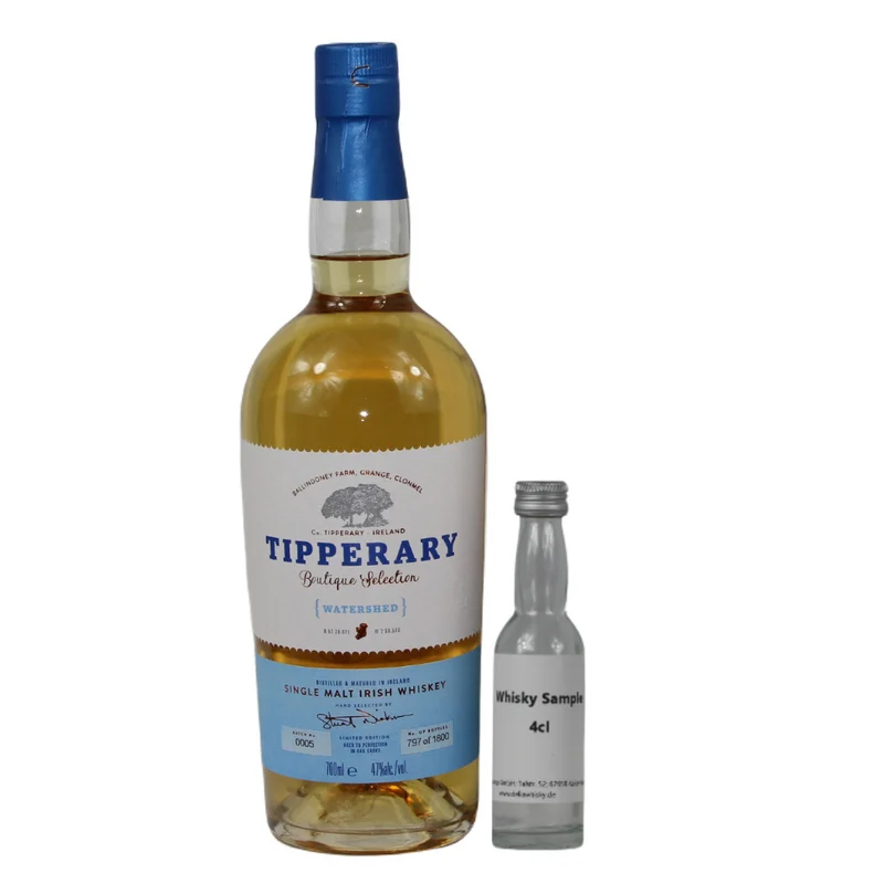 SAMPLE 4cl Tipperary Watershed #Batch 005 Single Malt Irish Whiskey 47%