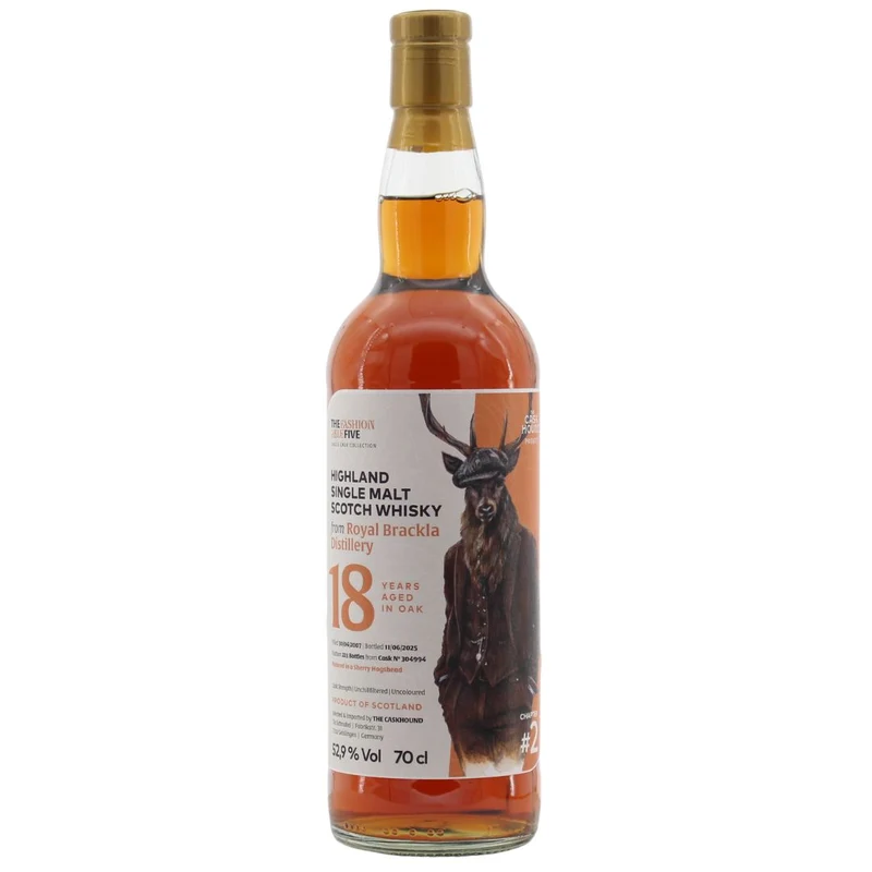 Royal Brackla 18 Jahre 2007/2025 Sherry Hogshead The Fashionable Five Chapter 2 Caskhound 52,9% 0,7l