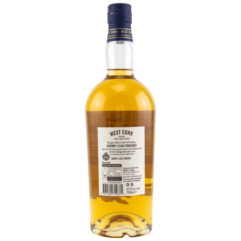 West Cork | Sherry Cask Finish | Irish Whiskey | 43%