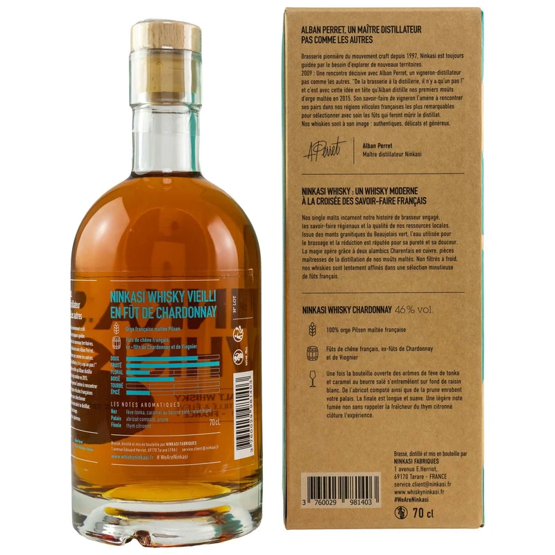 Ninkasi Whisky | Chardonnay Cask | French Whisky | 46%