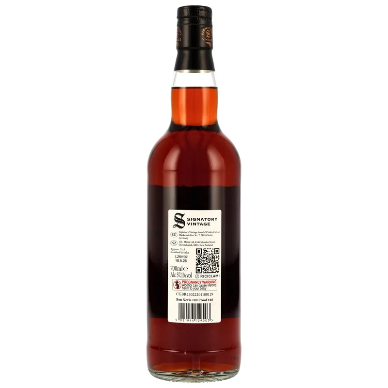 Ben Nevis 9 Jahre 2015/2025 Oloroso Sherry Butts SV 100 Proof Edition #48 57,1% 0,7l
