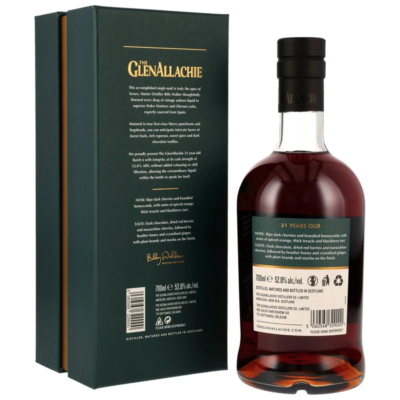 GlenAllachie 21 Jahre Batch 6 Cask Strength 52,8% 0,7l