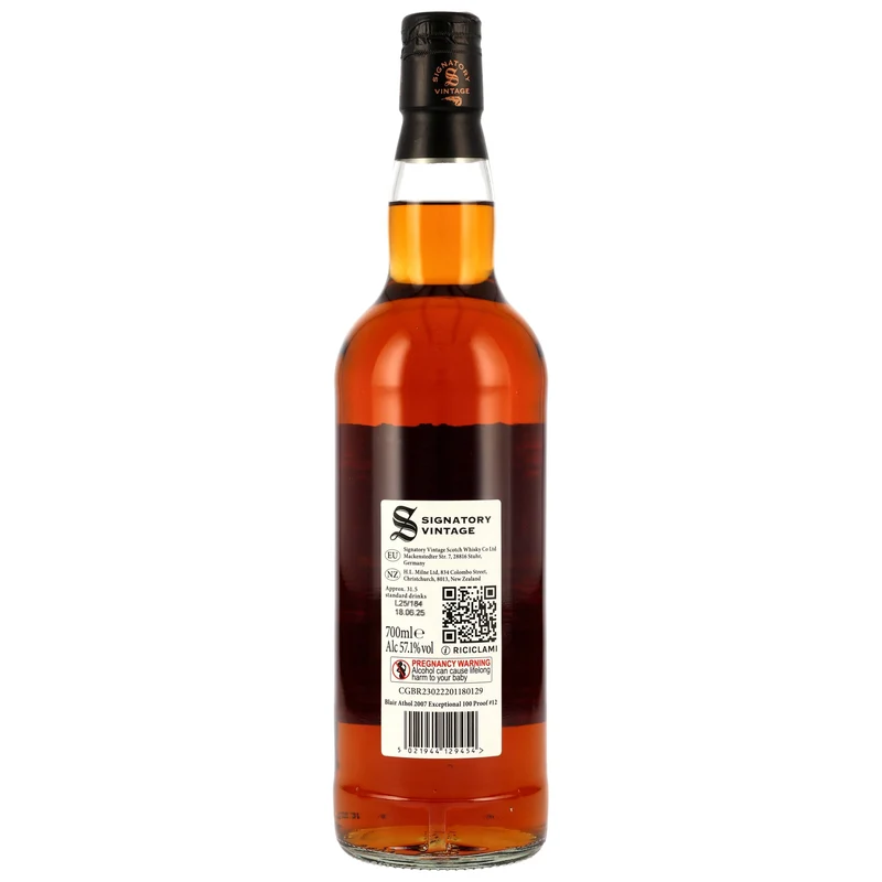 Blair Athol 17 Jahre 2007/2025 SV 1st Fill Oloroso Sherry 100 Proof Edition #12 57,1% 0,7l