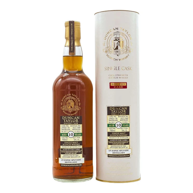 An Iconic Speyside | 10 Jahre | 2011/2021 | Duncan Taylor | Single Cask #29900178 | 54,1%