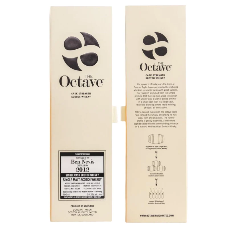 Ben Nevis | 9 Jahre | 2012/2022 | The Octave | Duncan Taylor | Single Cask #3633046 | 55,2%