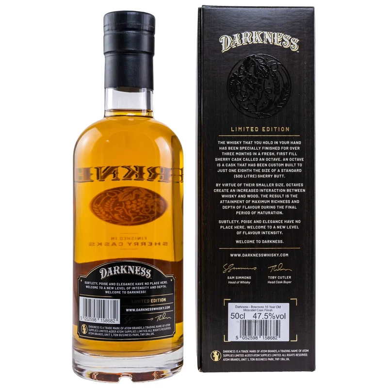 Bowmore | 16 Jahre | Darkness | Moscatel Cask Finish | 0,5l | 47,5%
