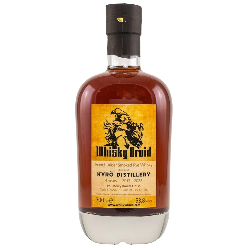 Kyrö | Whisky Druid | 4 Jahre | 2017/2021 | Cask #YK5682 | Finnish Rye Whisky | 0,5l | 53,8%