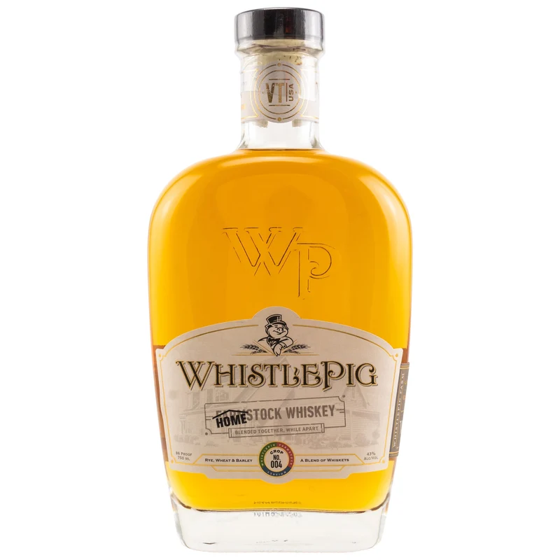 WhistlePig | 4 Jahre | Homestock | 86 Proof | Blended Whiskey | 0,75l | 43%