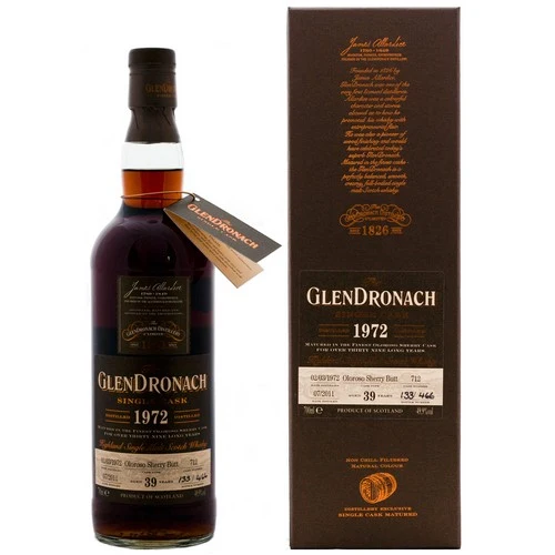 Glendronach 39 Year Old 1972 Cask #712